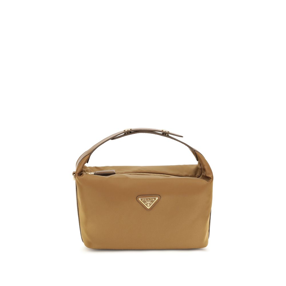 Prada Beige Recycled Polyamide Handbag Prada