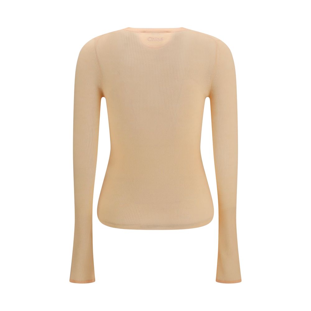 Chloé Orange Wool Oves Aries Sweatshirt Chloé