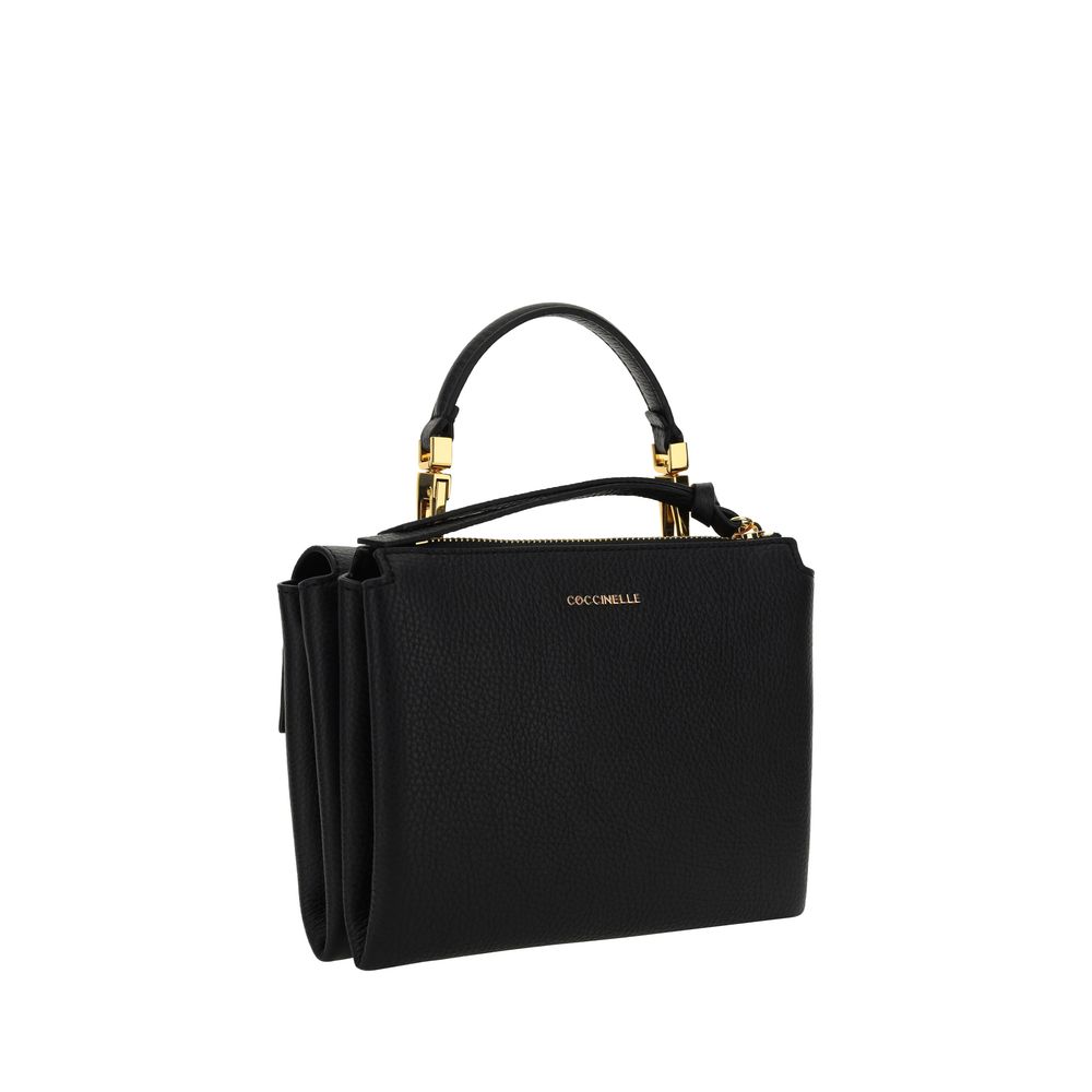 Coccinelle Black Calf Leather Bos Taurus Shoulder Bag Coccinelle