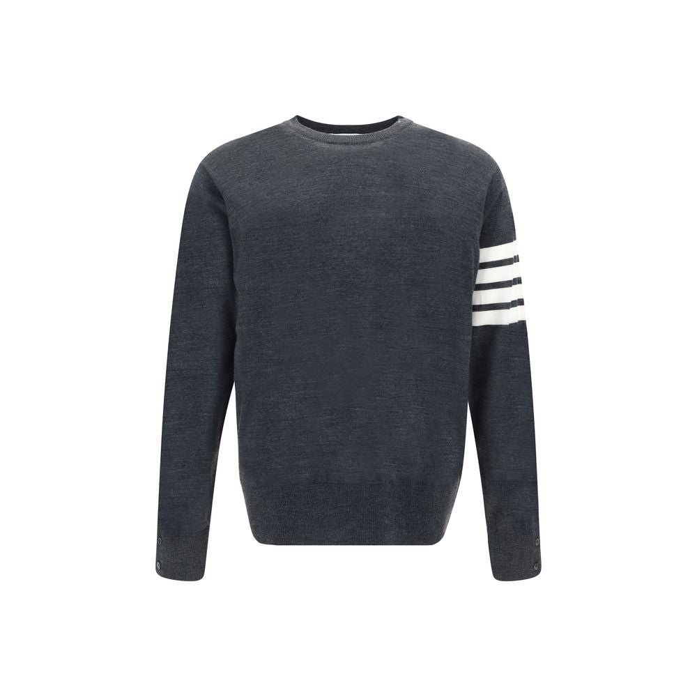 Thom Browne Gray Wool Oves Aries Sweatshirt Thom Browne