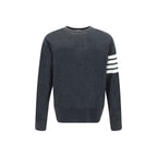 Thom Browne Gray Wool Oves Aries Sweatshirt Thom Browne