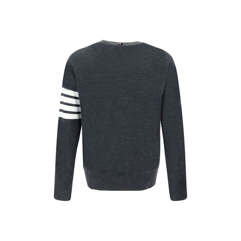 Thom Browne Gray Wool Oves Aries Sweatshirt Thom Browne