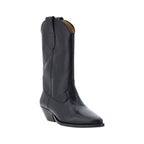 Isabel Marant Black Calf Leather Bos Taurus Ankle Boots Isabel Marant