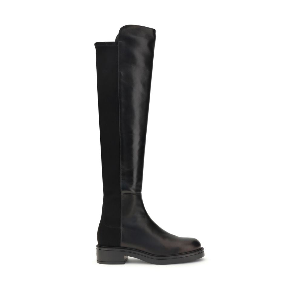 Stuart Weitzman Black Leather Over The Knee Stuart Weitzman