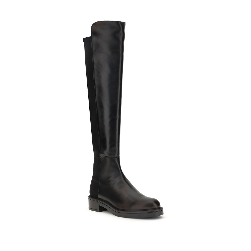 Stuart Weitzman Black Leather Over The Knee Stuart Weitzman