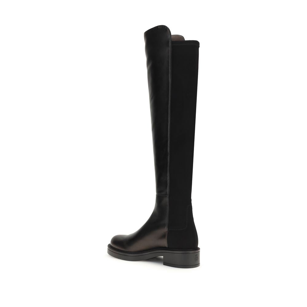 Stuart Weitzman Black Leather Over The Knee Stuart Weitzman