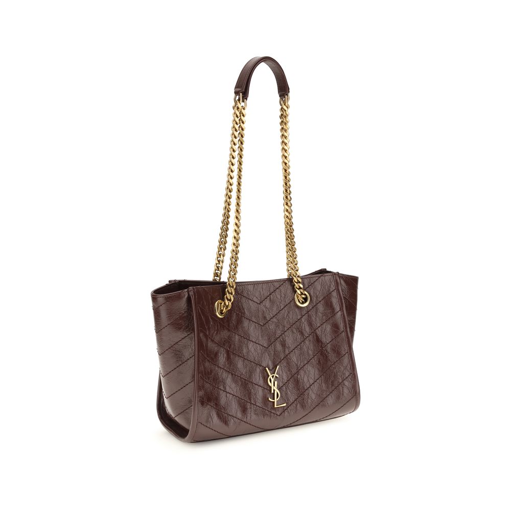 Saint Laurent Brown Calf Leather Bos Taurus Shoulder Bag Saint Laurent