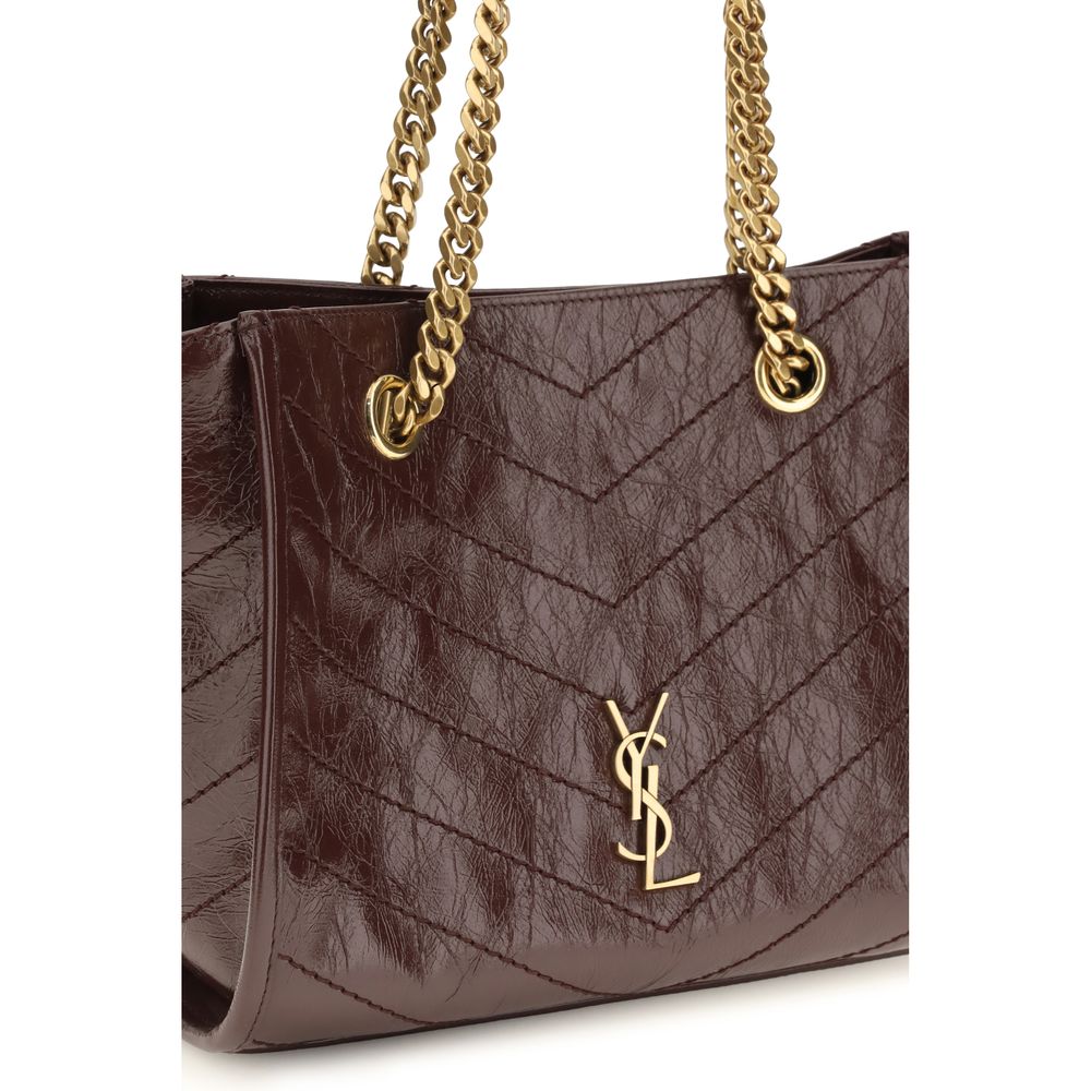 Saint Laurent Brown Calf Leather Bos Taurus Shoulder Bag Saint Laurent