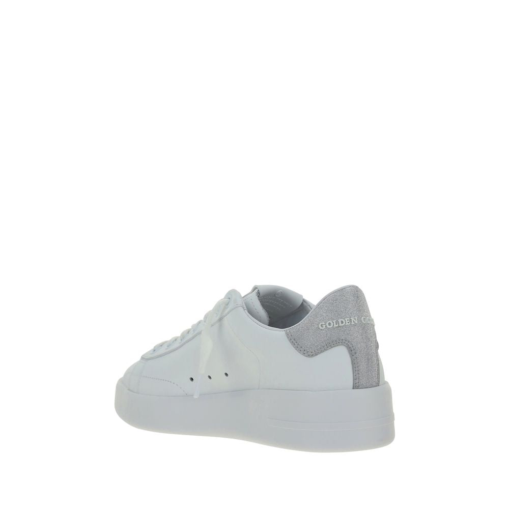 Golden Goose White Calf Leather Bos Taurus Platform Sneakers - Eljoys Fashion 