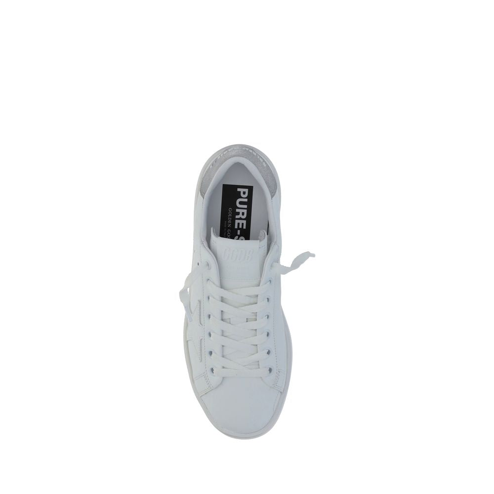 Golden Goose White Calf Leather Bos Taurus Platform Sneakers - Eljoys Fashion 