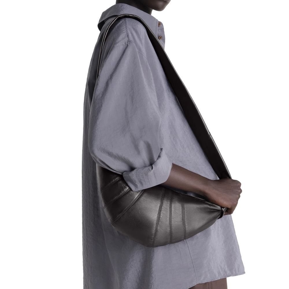 Lemaire Brown Lamb Leather Shoulder Bag Lemaire