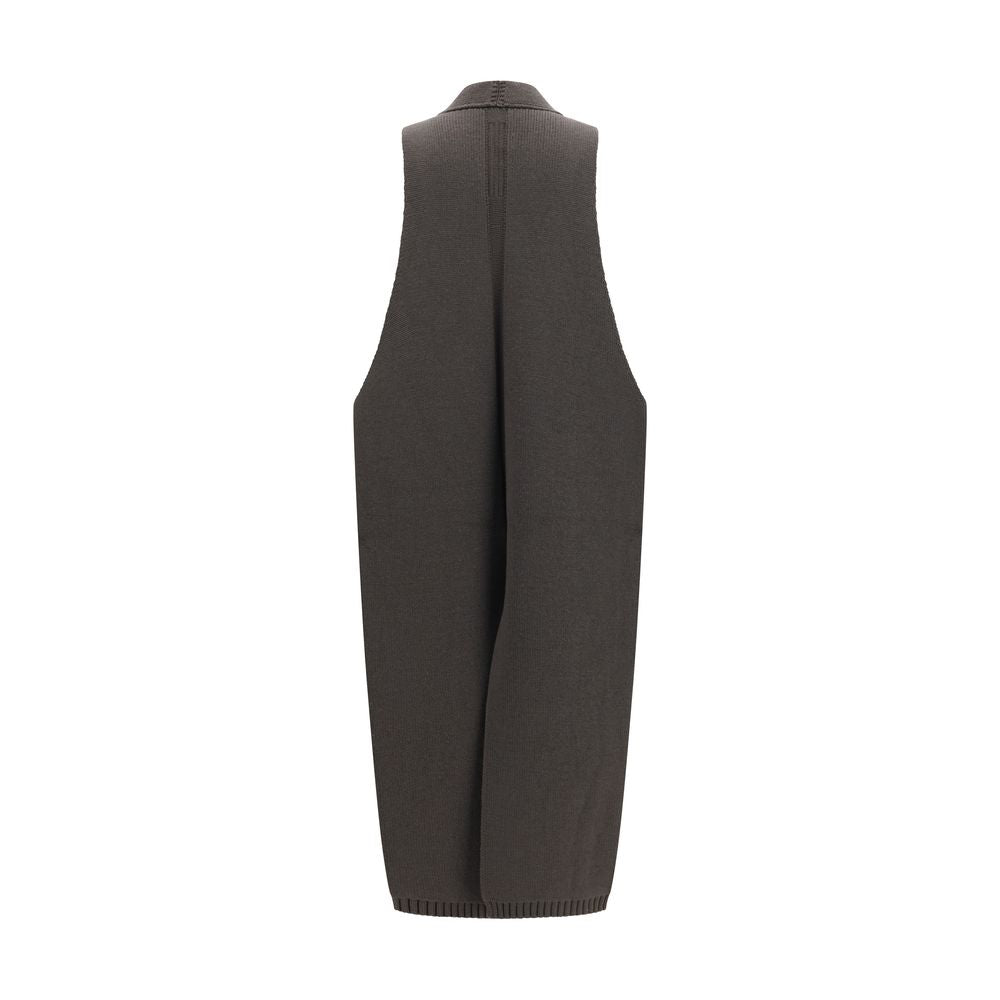 Rick Owens Gray Wool Oves Aries Sleeveless Jacket Rick Owens
