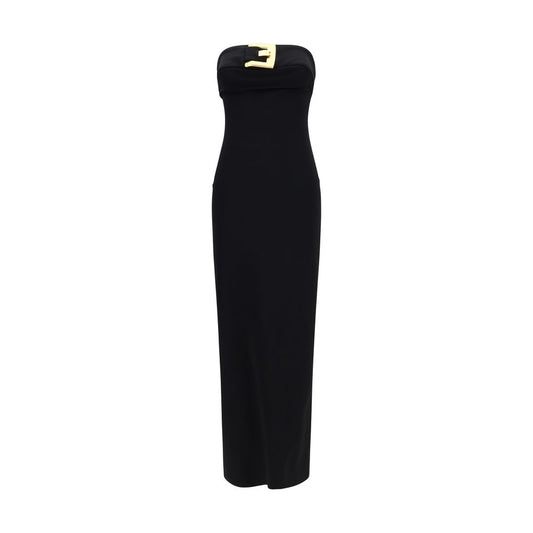 Balmain Black Viscose Cocktail Dress Balmain