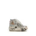 R13 White Cotton High Top Sneakers R13
