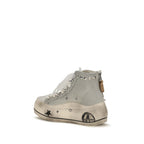 R13 White Cotton High Top Sneakers R13