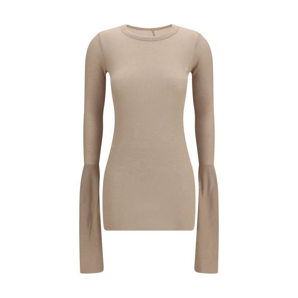 Rick Owens Beige Viscose Shirt Rick Owens