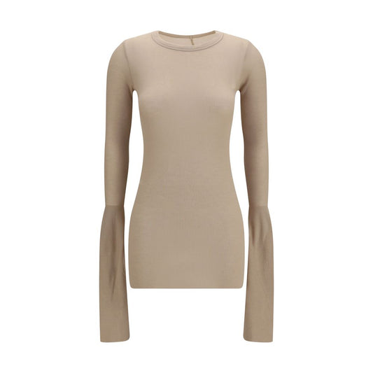 Rick Owens Beige Viscose Shirt Rick Owens