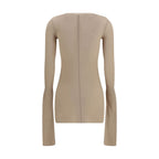 Rick Owens Beige Viscose Shirt Rick Owens