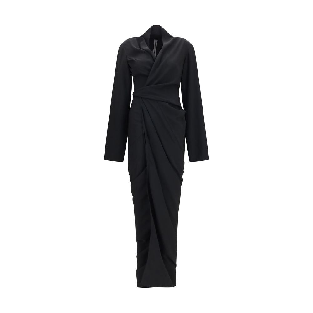 Rick Owens Black Viscose Casual Dress - Eljoys Fashion 