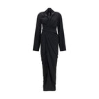 Rick Owens Black Viscose Casual Dress - Eljoys Fashion 