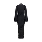 Rick Owens Black Viscose Casual Dress - Eljoys Fashion 