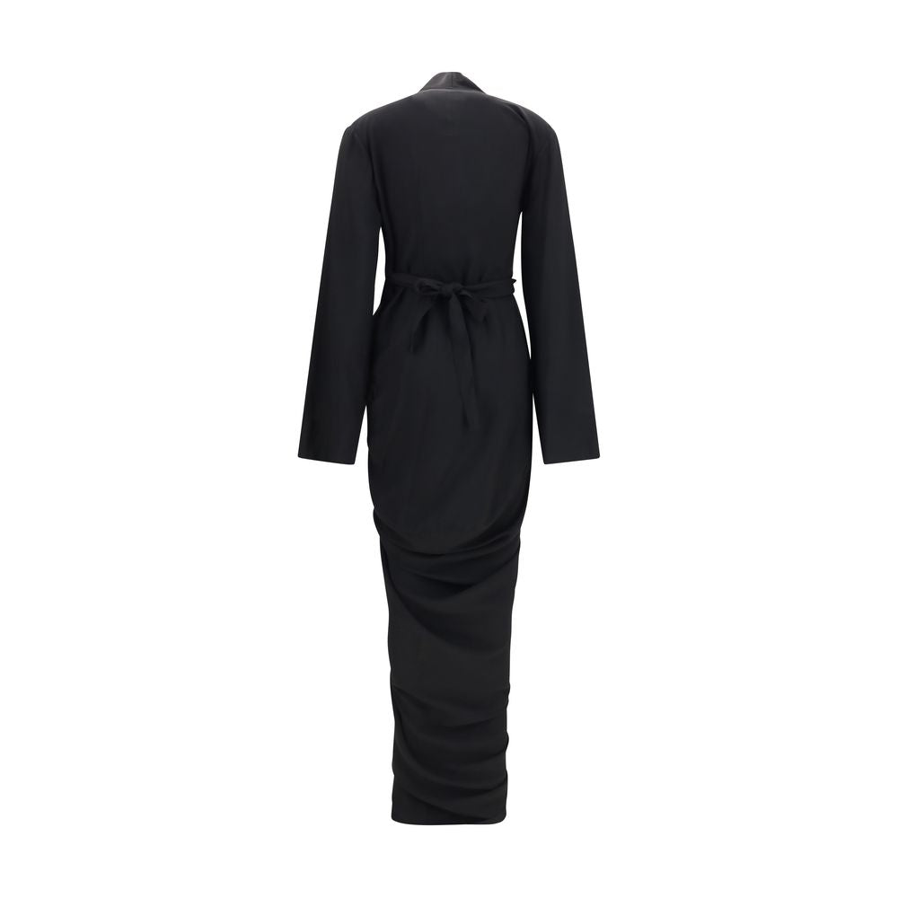 Rick Owens Black Viscose Casual Dress - Eljoys Fashion 