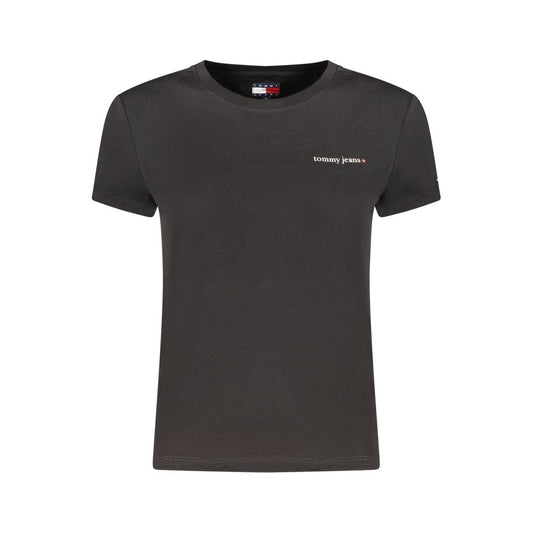 Tommy Hilfiger Black Cotton Womens T-Shirt Tommy Hilfiger