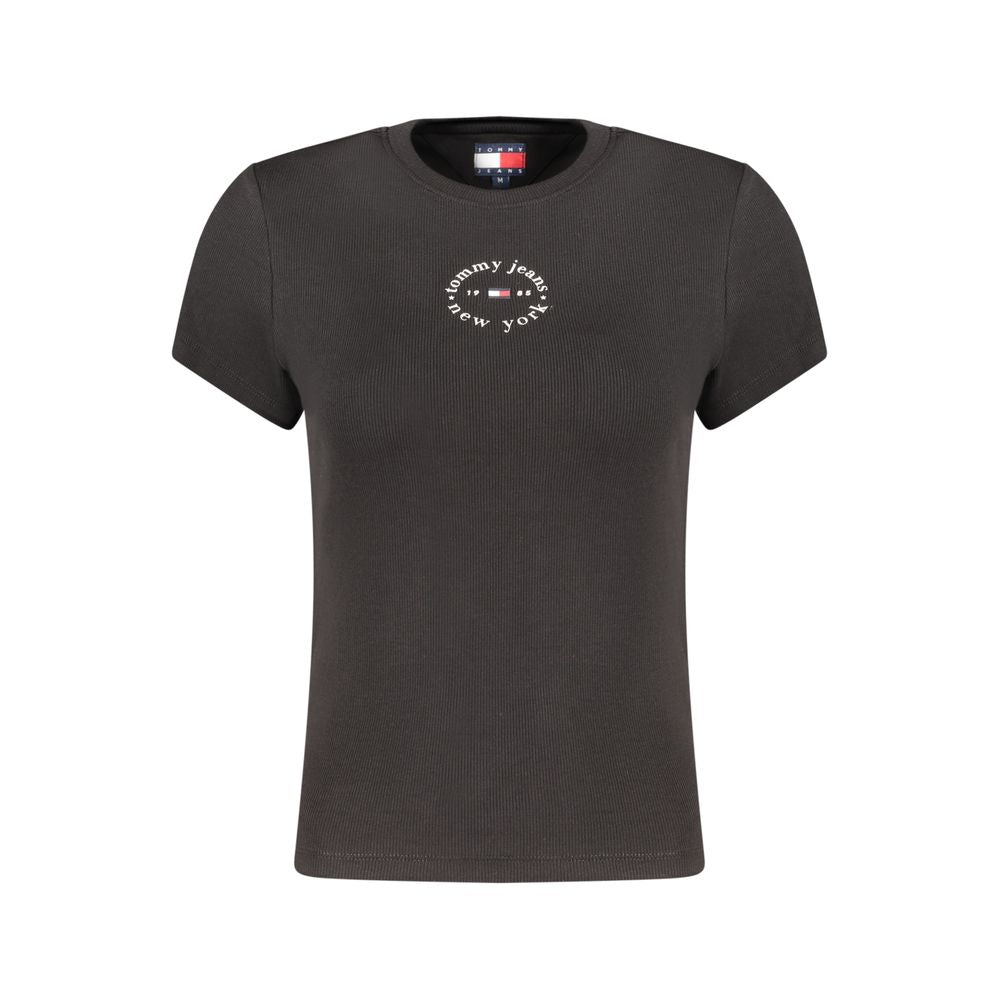 Tommy Hilfiger Black Cotton Women's T-Shirt Tommy Hilfiger