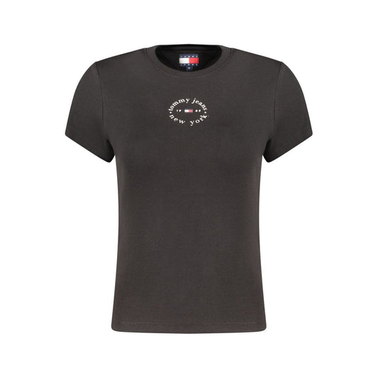 Tommy Hilfiger Black Cotton Women's T-Shirt Tommy Hilfiger