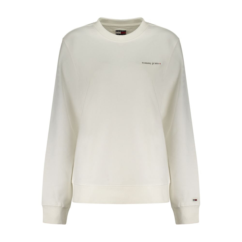Tommy Hilfiger Bianco Cotton Women's Sweatshirt Tommy Hilfiger