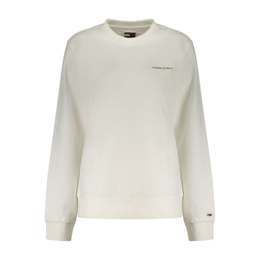 Tommy Hilfiger Bianco Cotton Women's Sweatshirt Tommy Hilfiger