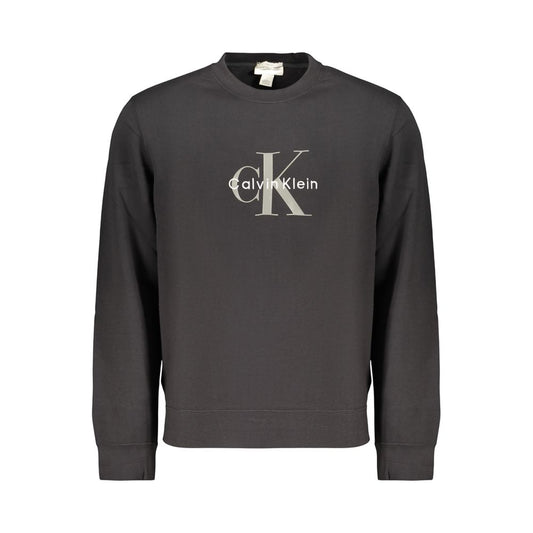 Calvin Klein Black Cotton Mens Sweatshirt Calvin Klein