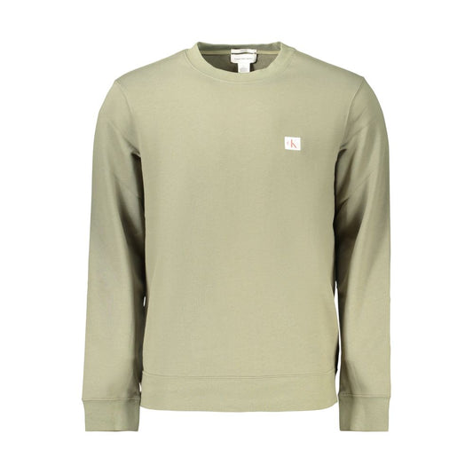 Calvin Klein Green Cotton Mens Sweatshirt Calvin Klein