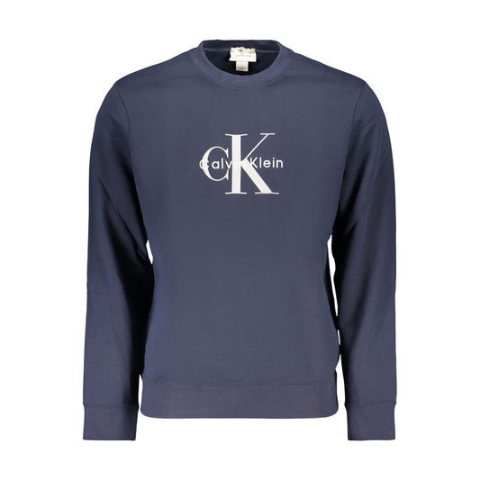 Calvin Klein Blue Cotton Men's Sweatshirt Calvin Klein