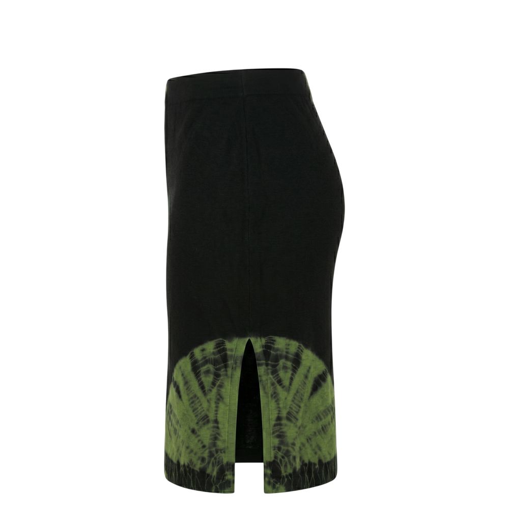 Malo Green Cotton Women Skirt Malo