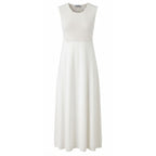Malo White Silk Women Dress