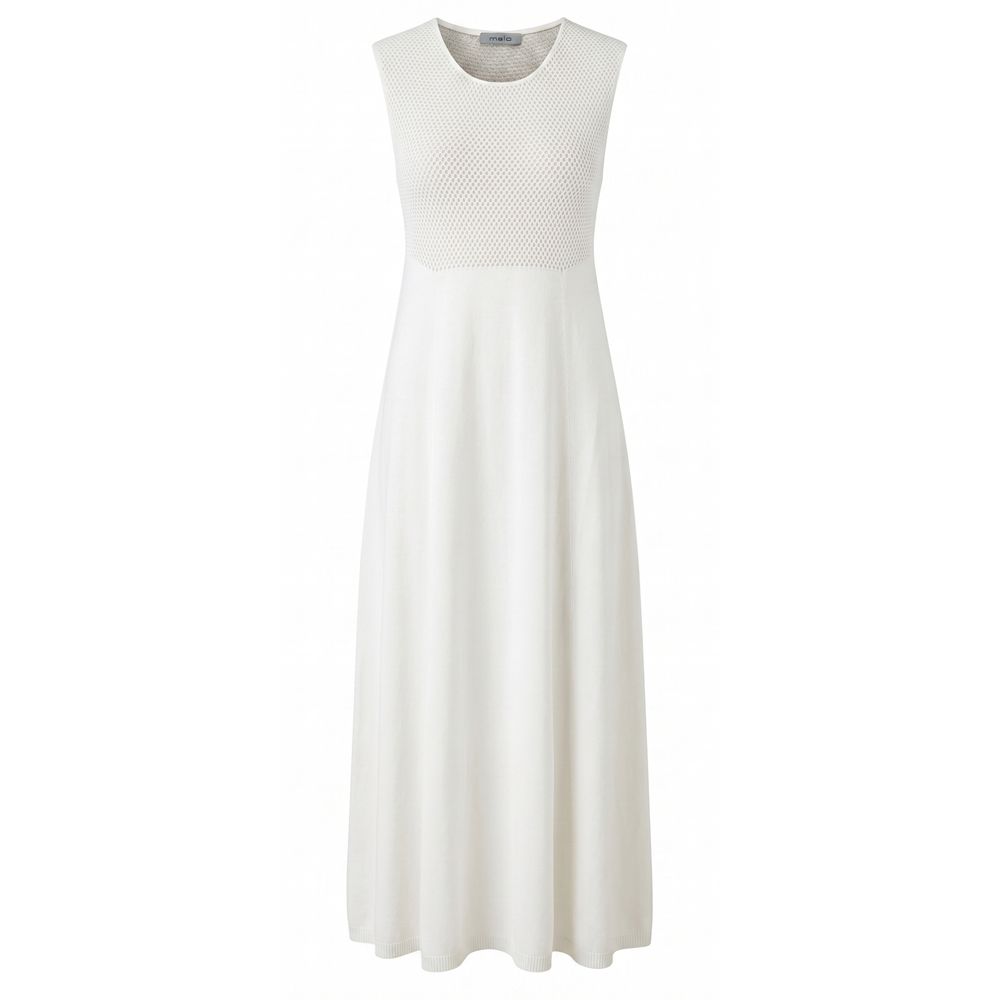 Malo White Silk Women Dress Malo
