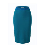 Malo Blue Silk Women Skirt