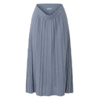 Malo Grey Cotton Women Skirt