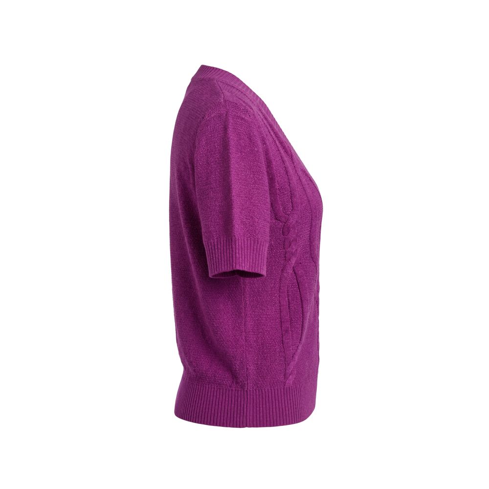 Malo Purple Silk Blend Women Sweater Malo