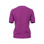 Malo Purple Silk Blend Women Sweater