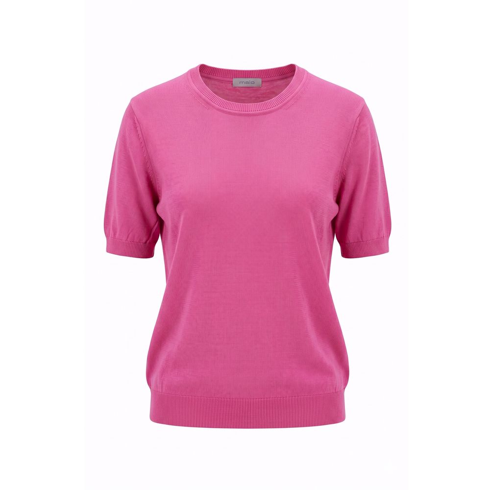 Malo Pink Cotton Women Sweater Malo