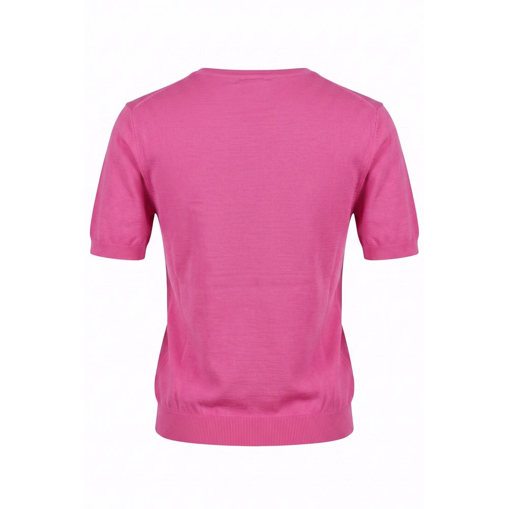 Malo Pink Cotton Women Sweater Malo