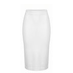 Malo White Cotton Women Skirt