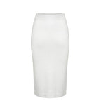 Malo White Cotton Women Skirt