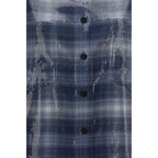 PINKO Blue Polyester Pattern Shirt