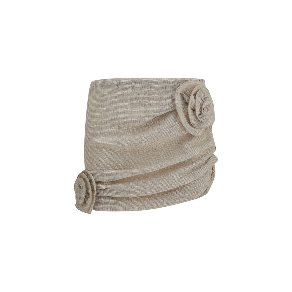 Magda Butrym Beige Lycra Mini Skirt Magda Butrym