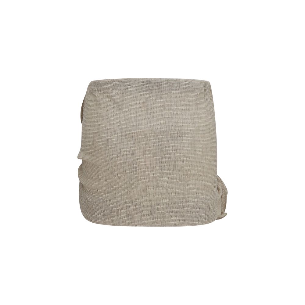 Magda Butrym Beige Lycra Mini Skirt Magda Butrym