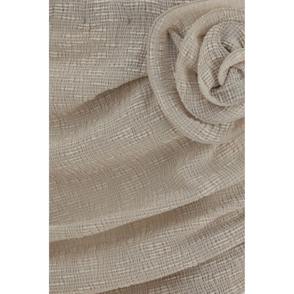 Magda Butrym Beige Lycra Mini Skirt Magda Butrym