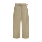 Magda Butrym Beige Cotton Casual Pants